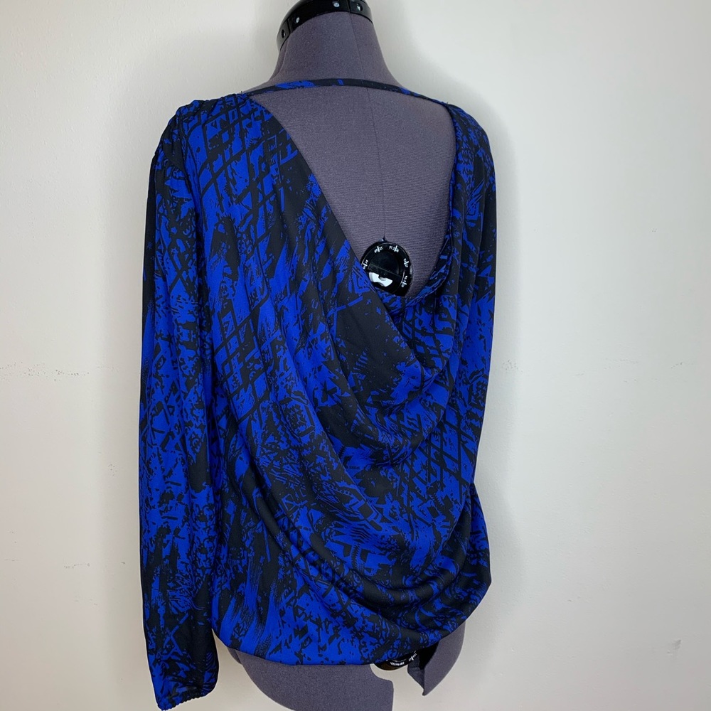 NEW WITH TAGS Long Sleeve, Open Back Blouse